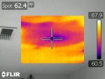 Infrared of wet ceiling