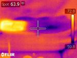 Infrared of wet ceiling that indicates moisture #2